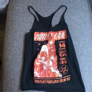 Motley Crue Too Fast for Love Racerback Tank Small